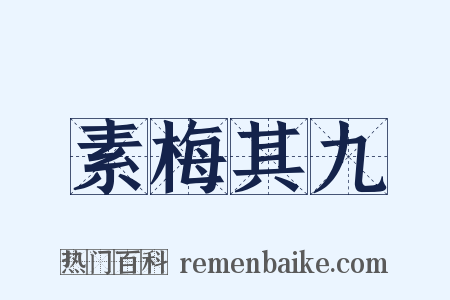 素梅其九是什么意思的图片
